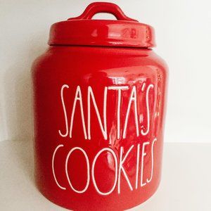 Rae Dunn Santa's Cookies Canister